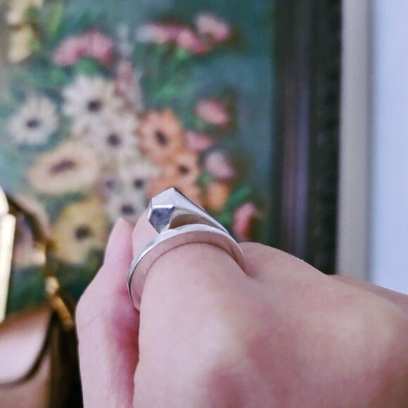 EXTREMELY RARE Vintage Tiffany & Co. Elsa Peretti Sterling Siver Nail Ring 6.25 - Picture 9 of 9